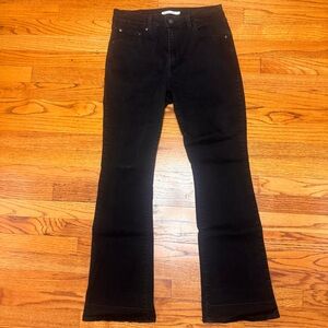 Levi’s 725 High Rise Bootcut Jeans Black Women’s Size 31